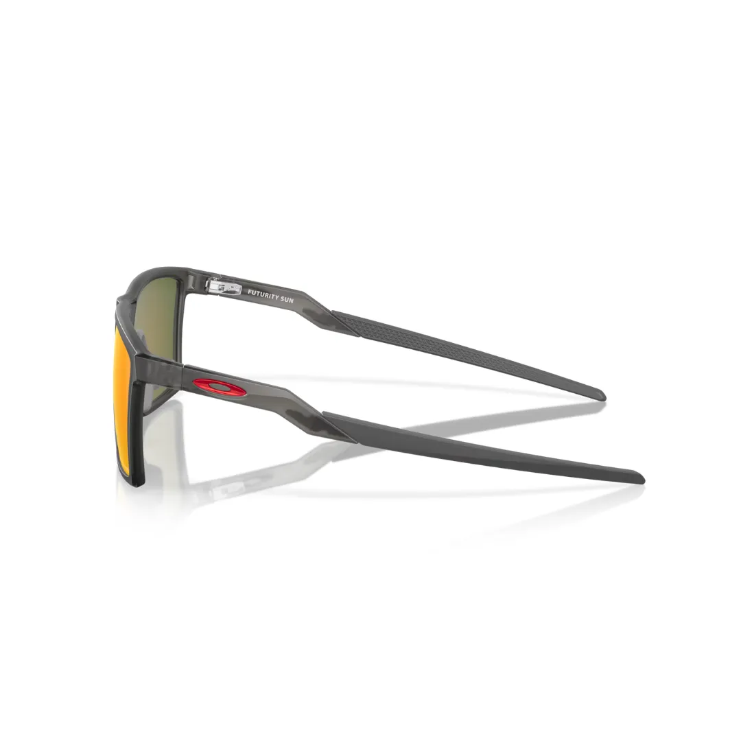 Oakley Sunglasses Futurity Sun - Prizm Ruby Polarized Lenses,  Satin Grey Smoke Frame
