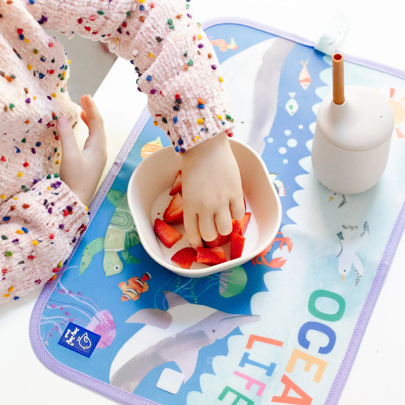Ocean Activity Place Mat and Chalkboard Reusable Mat