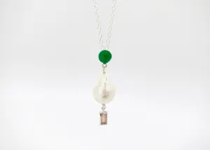 October (baroque pearl birthstone necklace)
