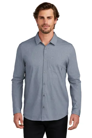 OGIO Extend Long Sleeve Button-Up OG161 Deep Blue Heather
