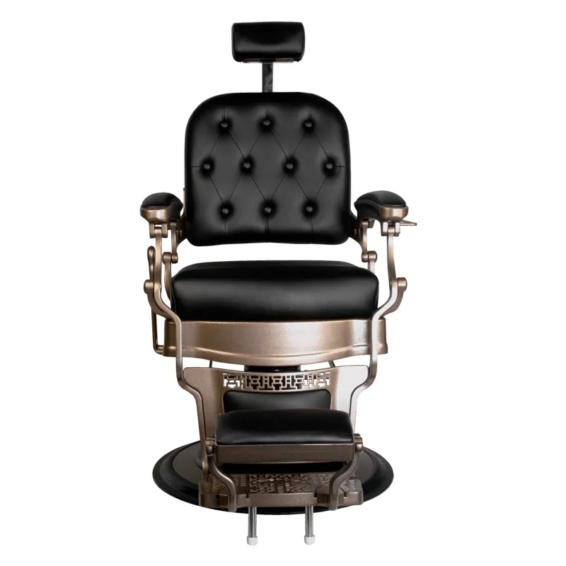 Old Ernesto Black Barber Chair Gabbiano