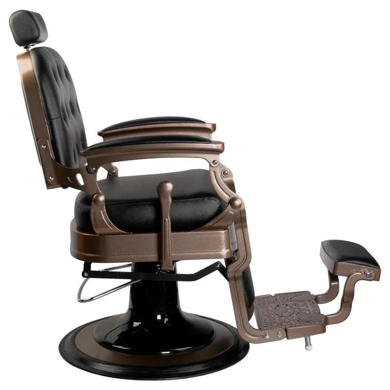 Old Ernesto Black Barber Chair Gabbiano