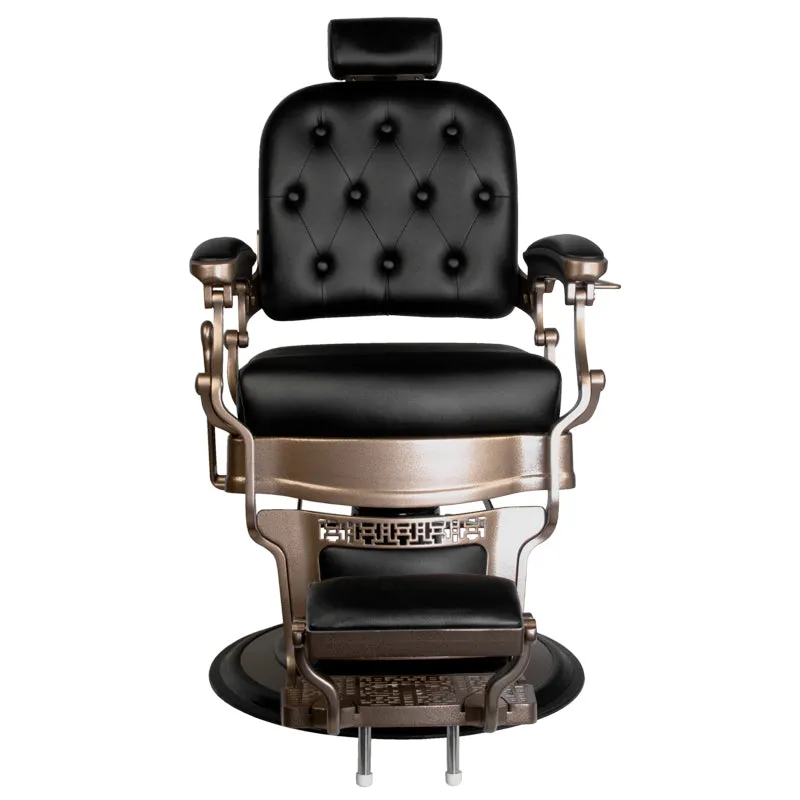Old Ernesto Black Barber Chair Gabbiano