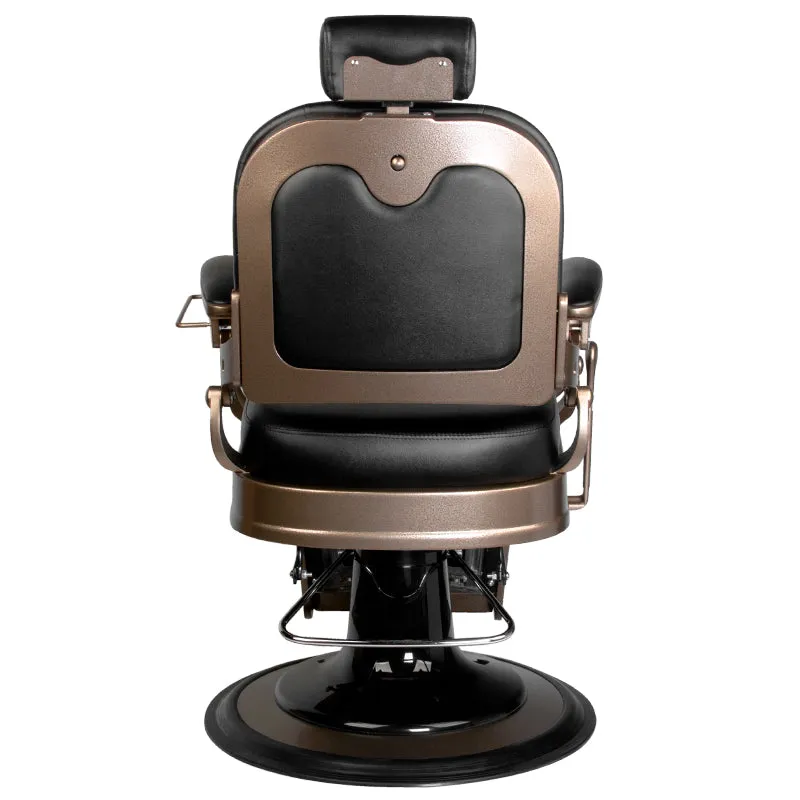 Old Ernesto Black Barber Chair Gabbiano