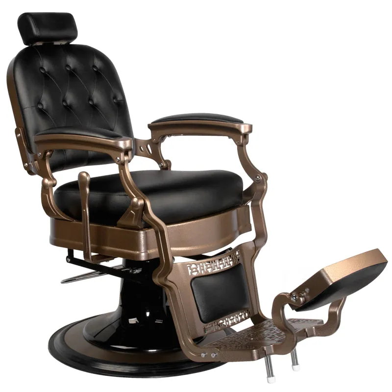 Old Ernesto Black Barber Chair Gabbiano