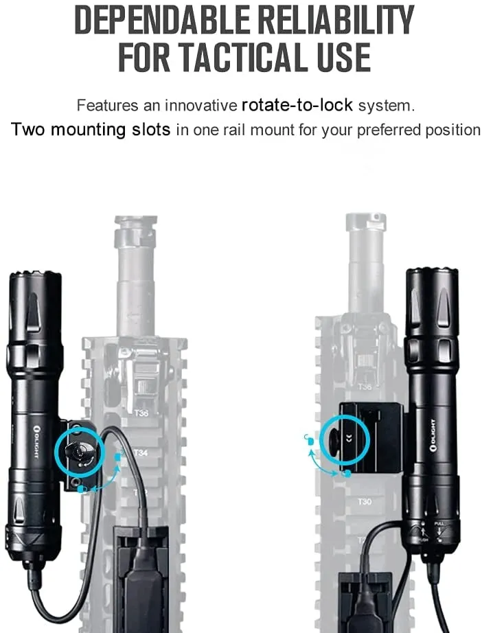 OLIGHT Rifle Flashlight ODIN 2000 lm, RIS Mount - Black