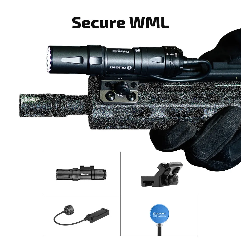 OLIGHT Rifle Flashlight ODIN Mini 1250 lm, M-LOK Mount - Black