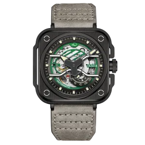 OLTO-8 IRON-EX Square Skeleton Automatic Watch Green