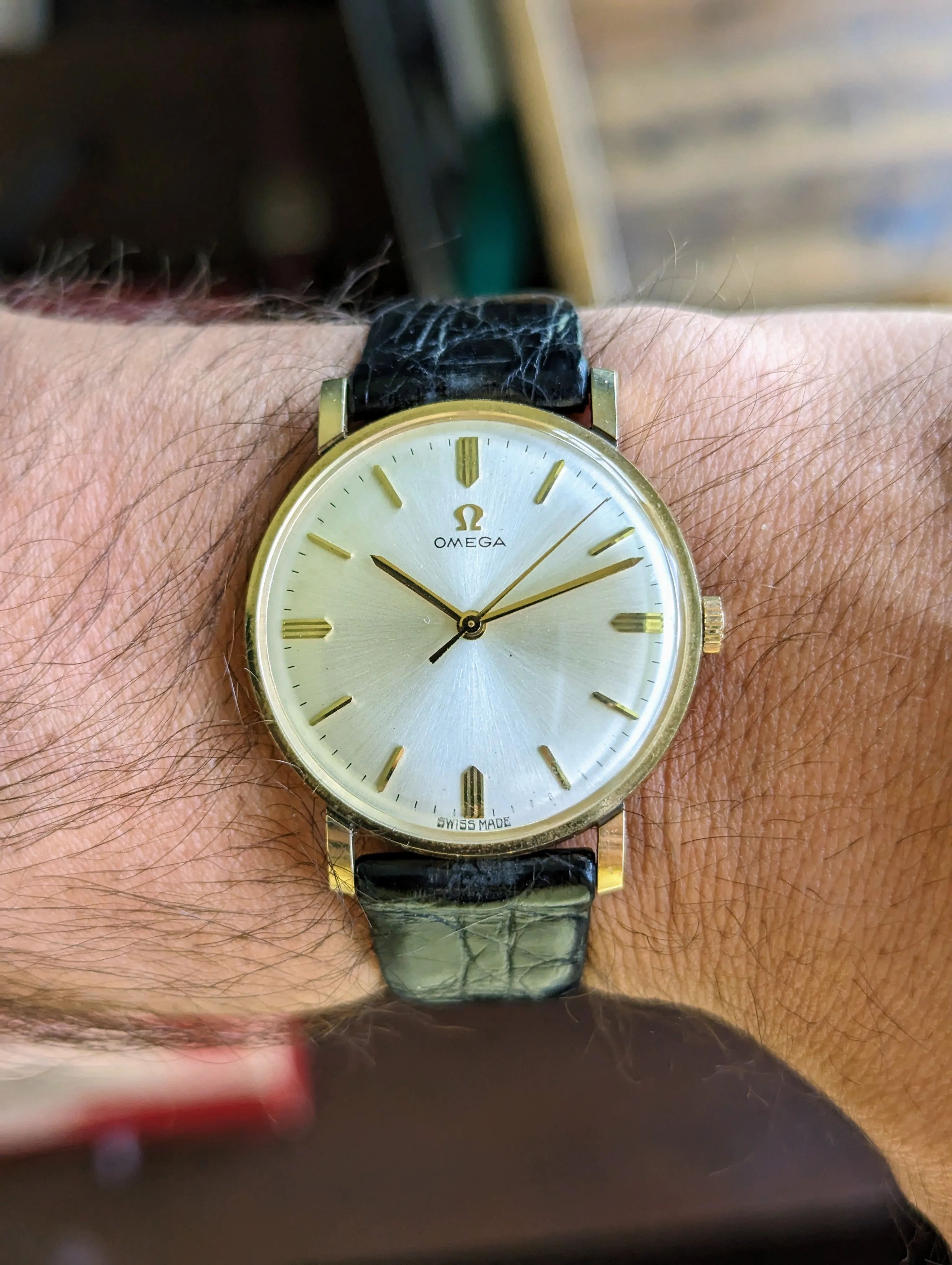 Omega Automatic - 14kt Yellow Gold w/ original strap and buckle