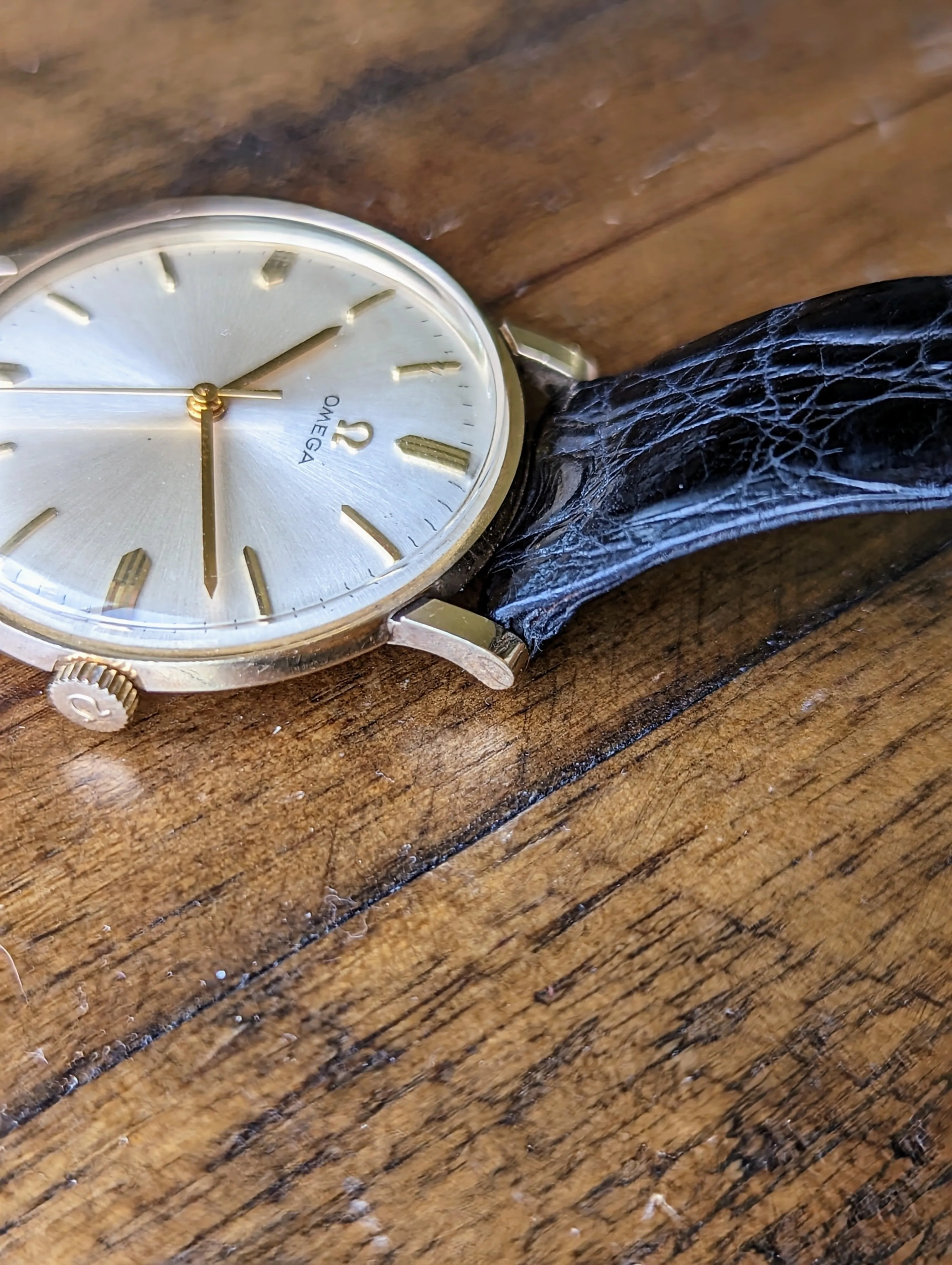Omega Automatic - 14kt Yellow Gold w/ original strap and buckle