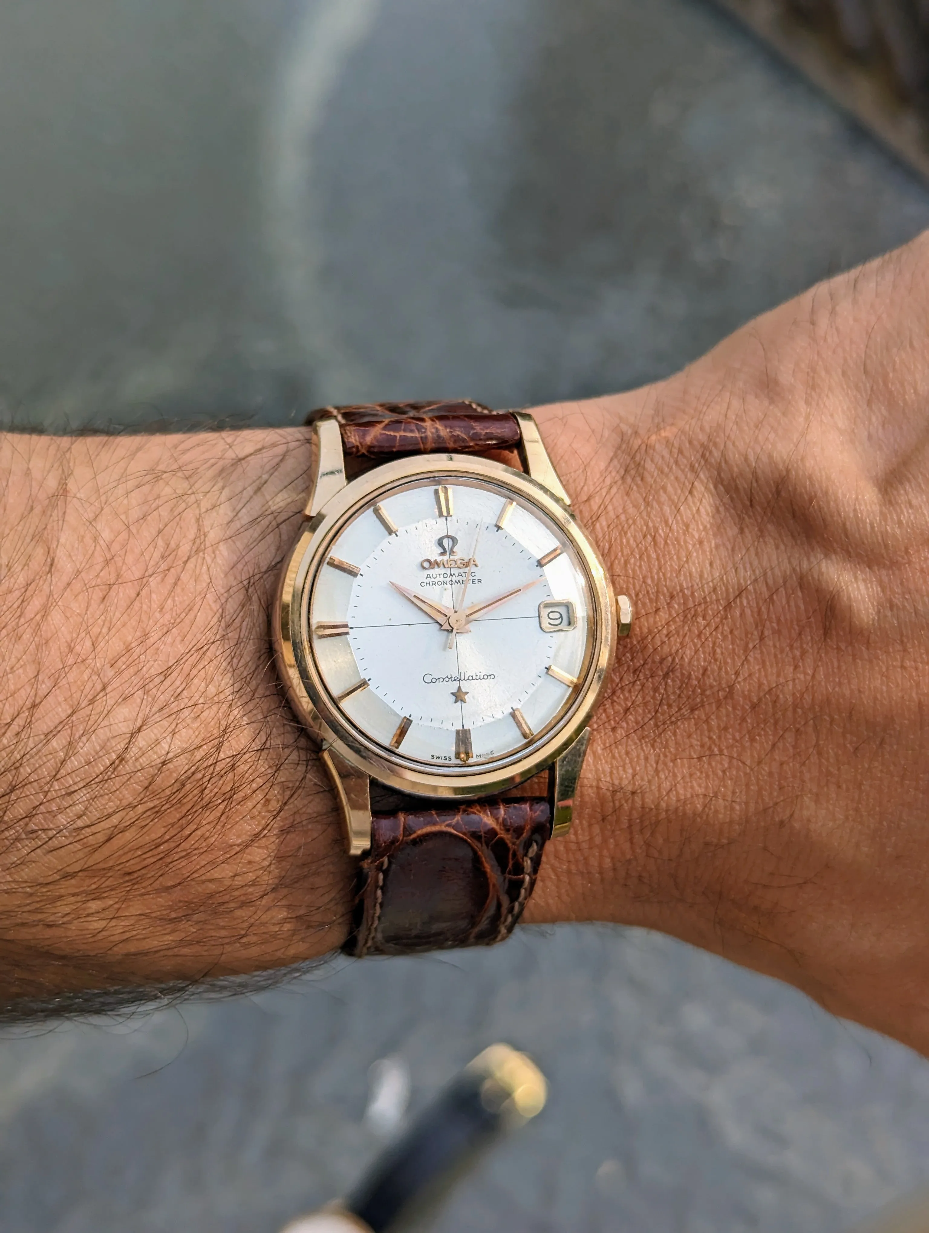 Omega Constellation 14393 - Pink Gold: Unpolished.