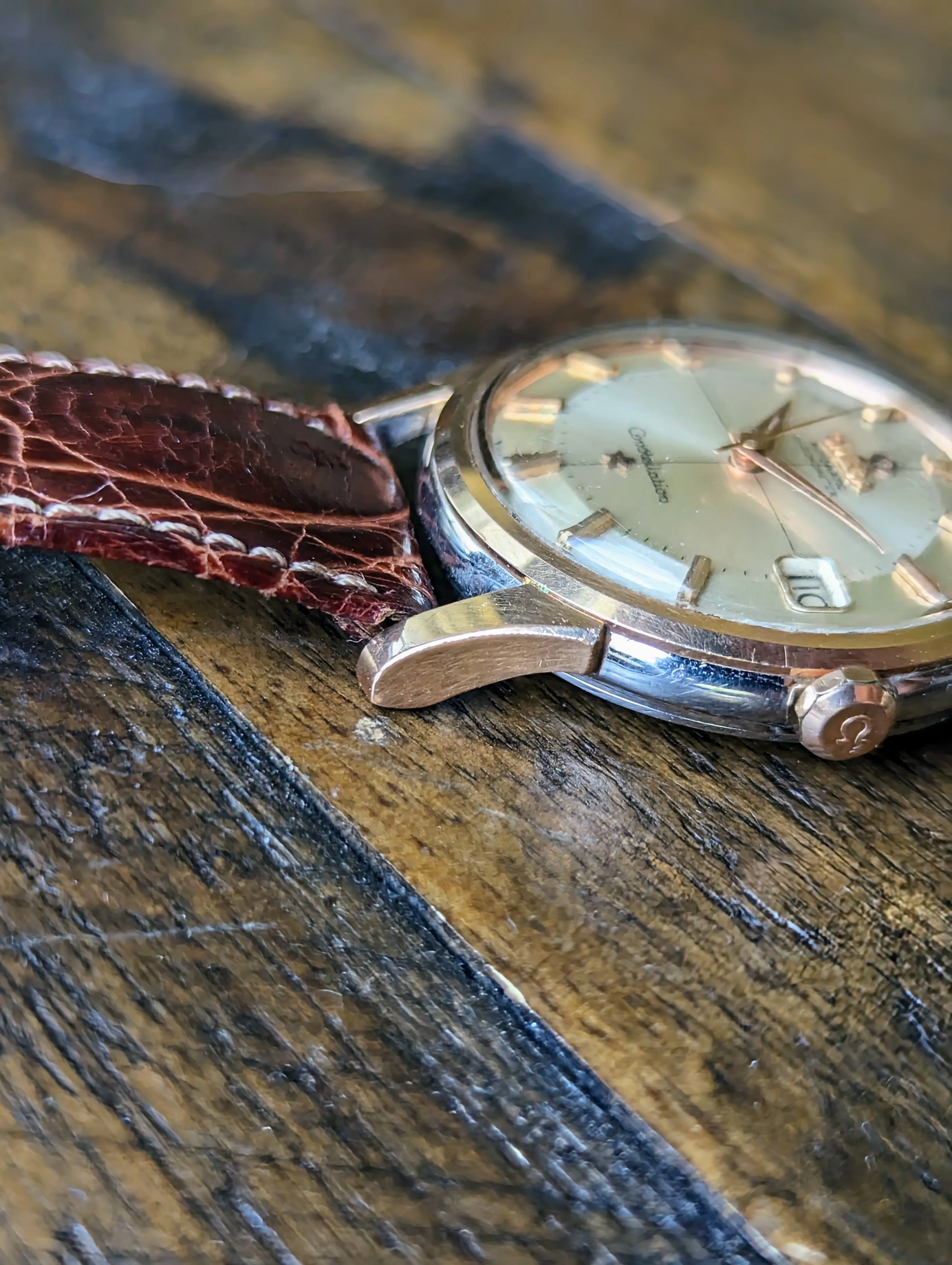 Omega Constellation 14393 - Pink Gold: Unpolished.