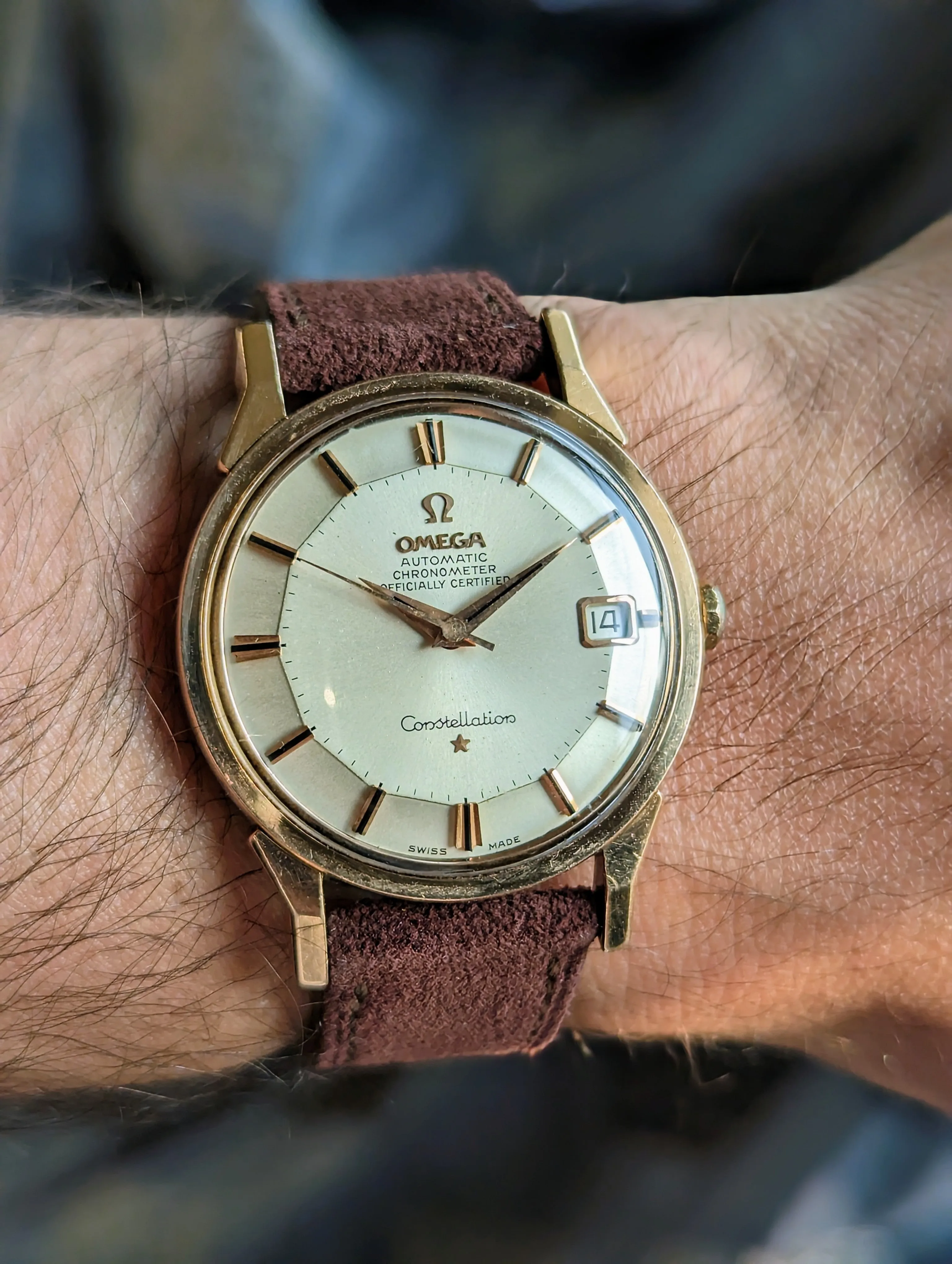 Omega Constellation 168.005 - Pink Gold Capped