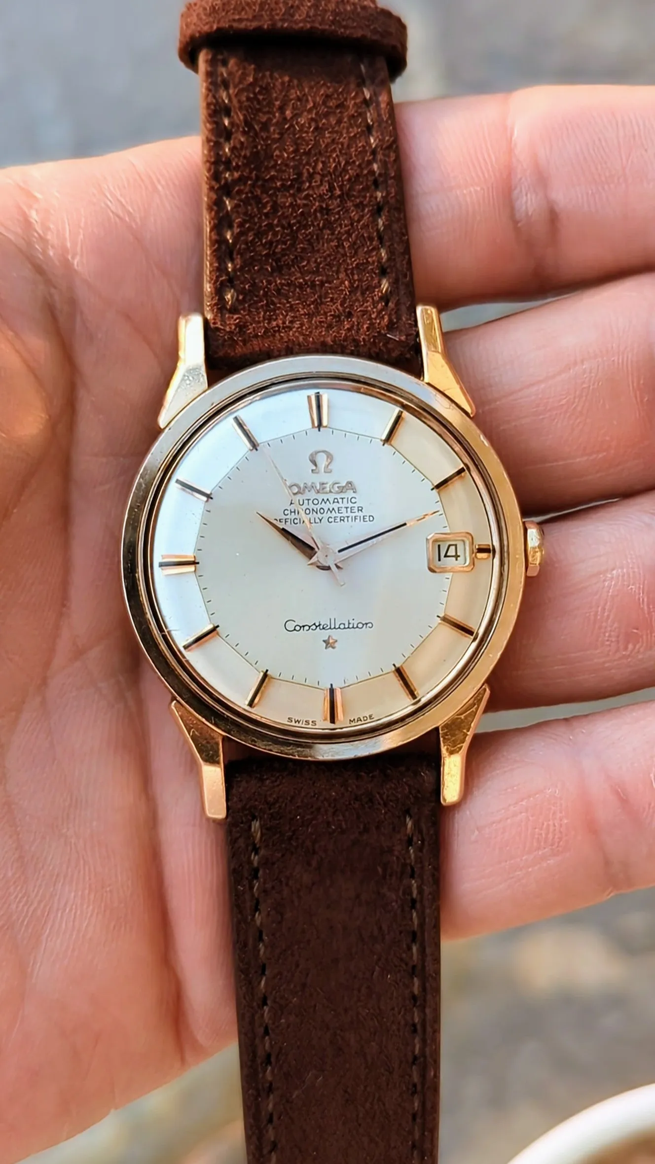 Omega Constellation 168.005 - Pink Gold Capped