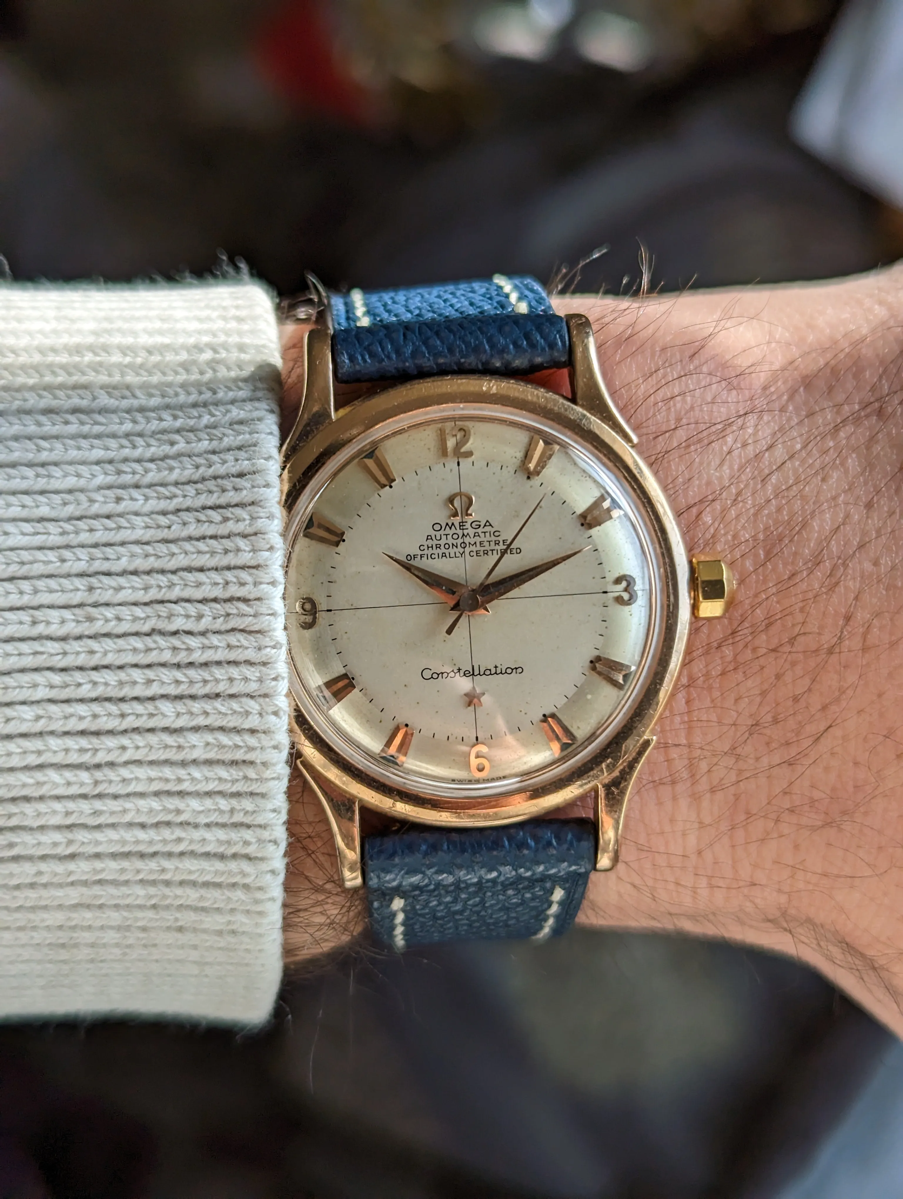 Omega Constellation 2652 - Rose Gold w/ original buckle.