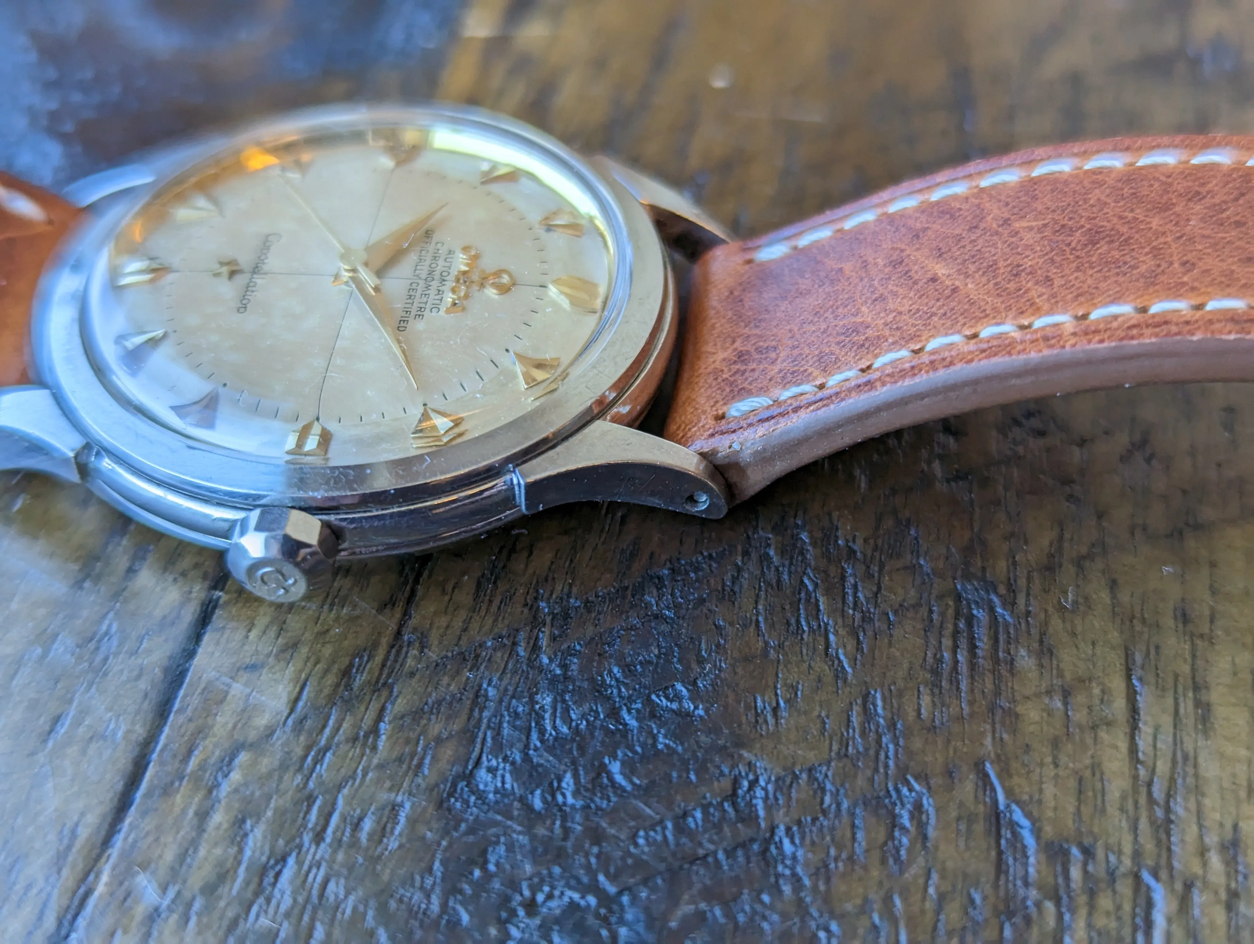 Omega Constellation 2782 w/ original box, papers and strap. Military provenance.