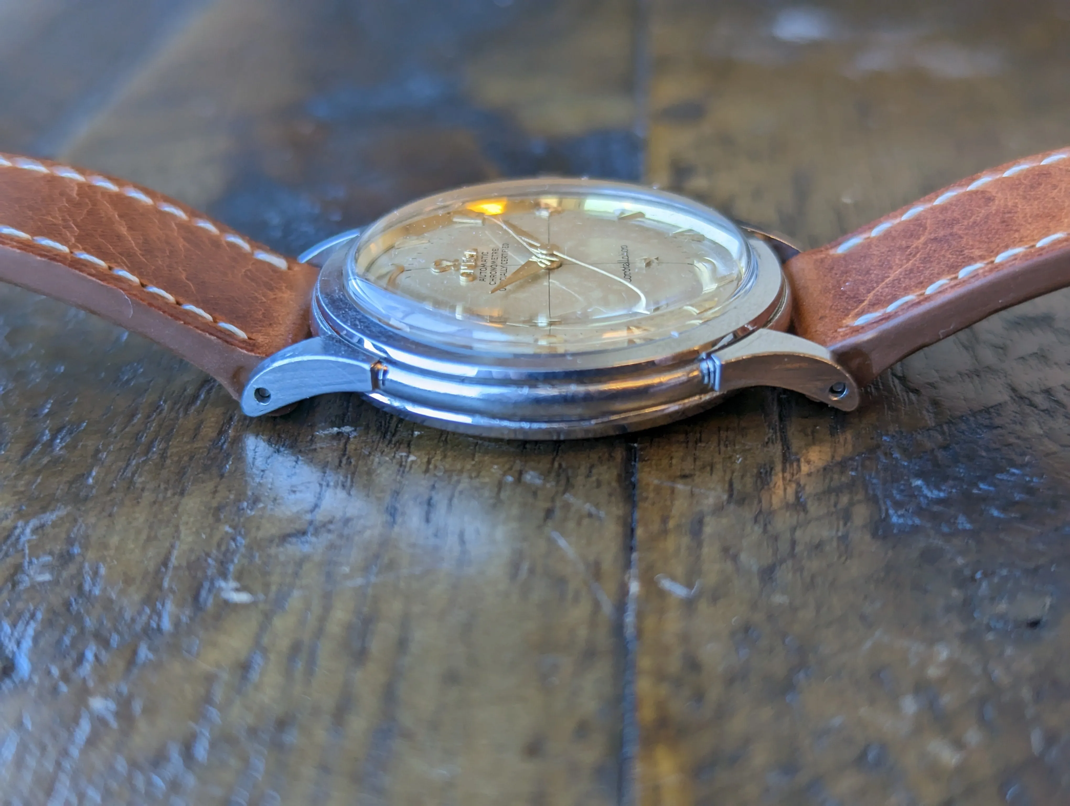 Omega Constellation 2782 w/ original box, papers and strap. Military provenance.