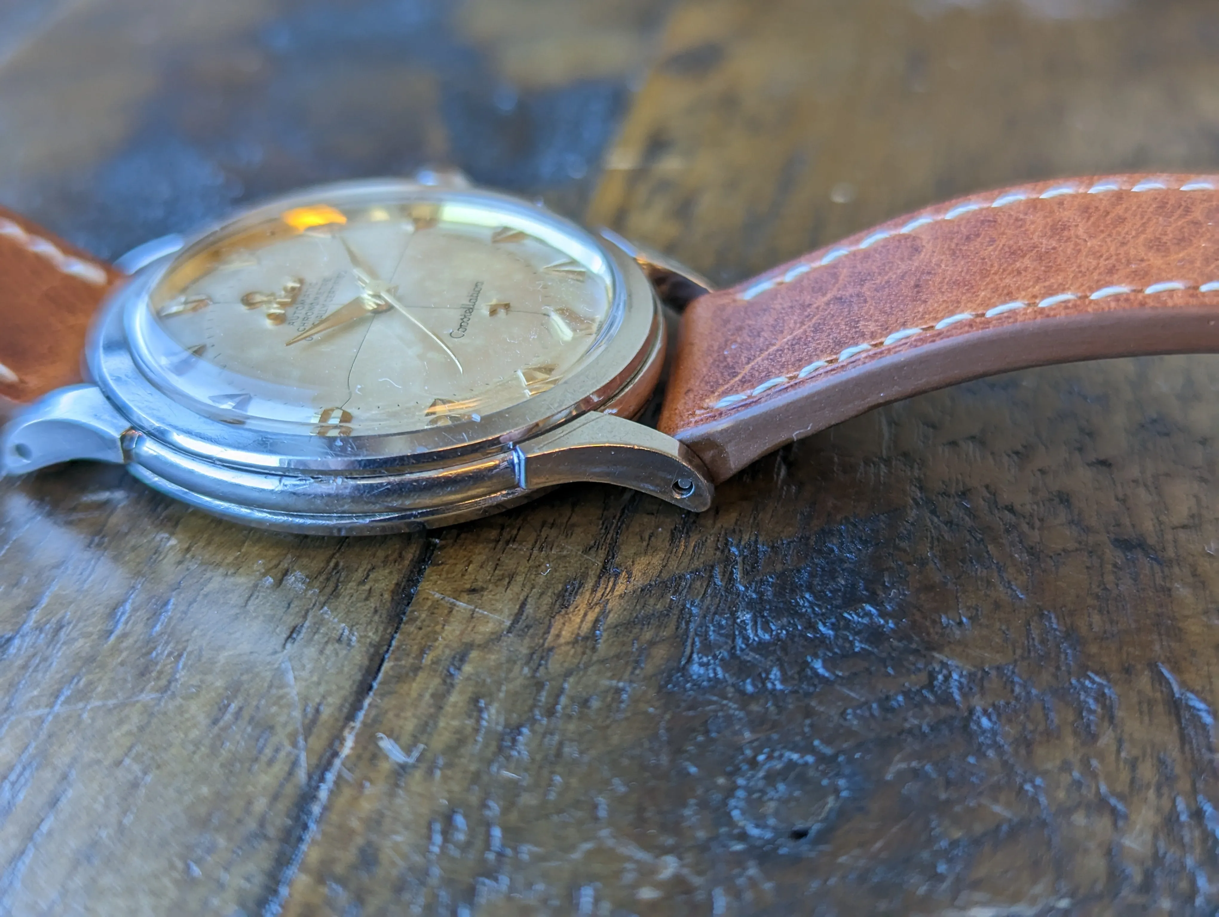 Omega Constellation 2782 w/ original box, papers and strap. Military provenance.