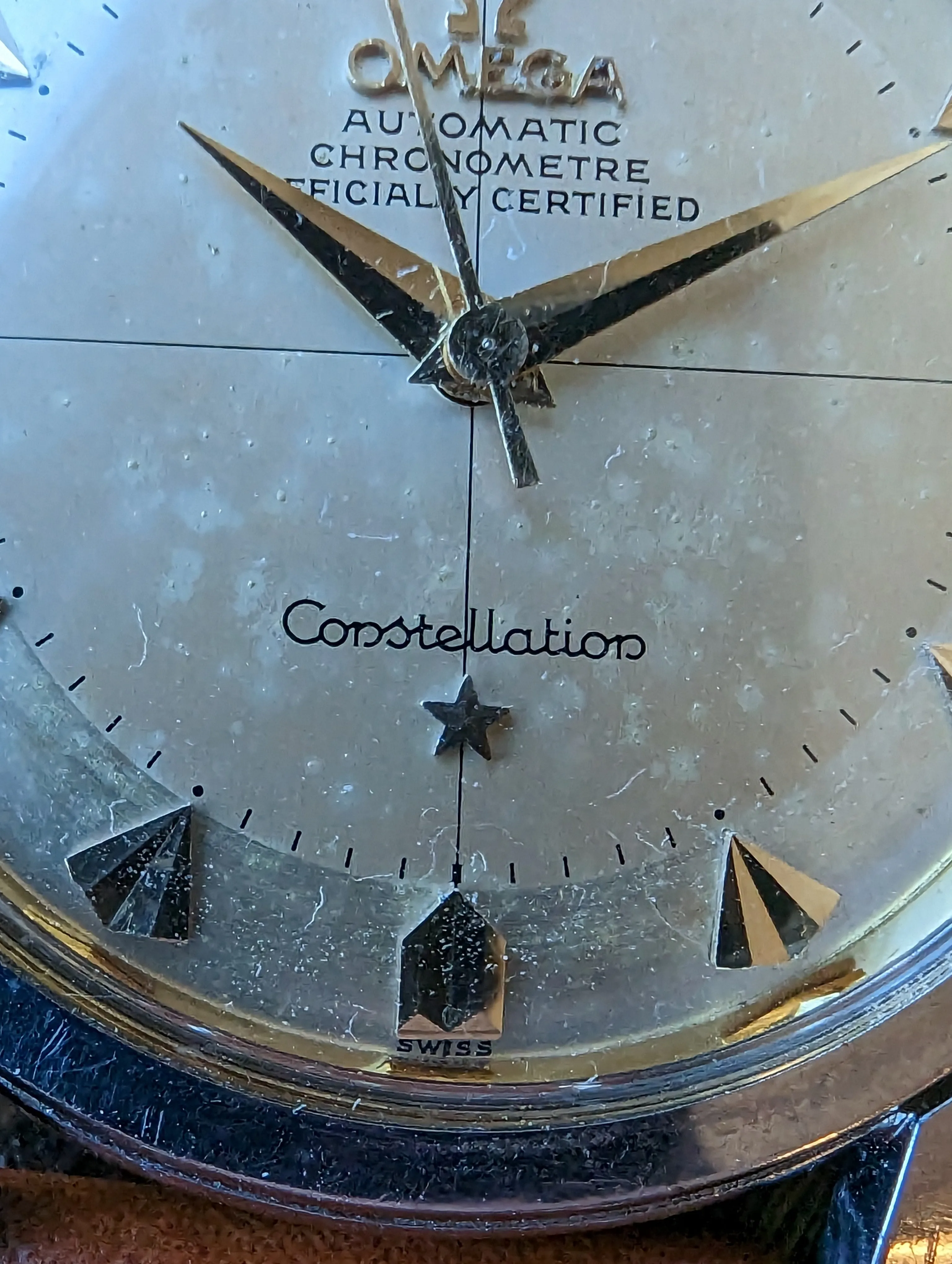 Omega Constellation 2782 w/ original box, papers and strap. Military provenance.