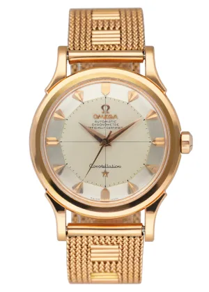 Omega Constellation Pie Pan Dial 18K Rose Gold Men's Watch