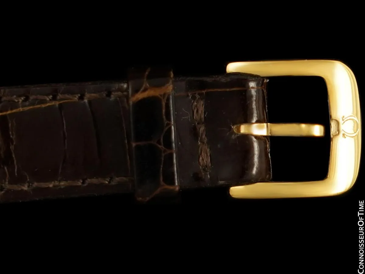 Omega De Ville Ladies Midsize Ultra Thin Dress Watch - 18K Gold