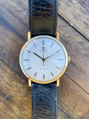 Omega Geneve - Original box, papers, band and buckle.