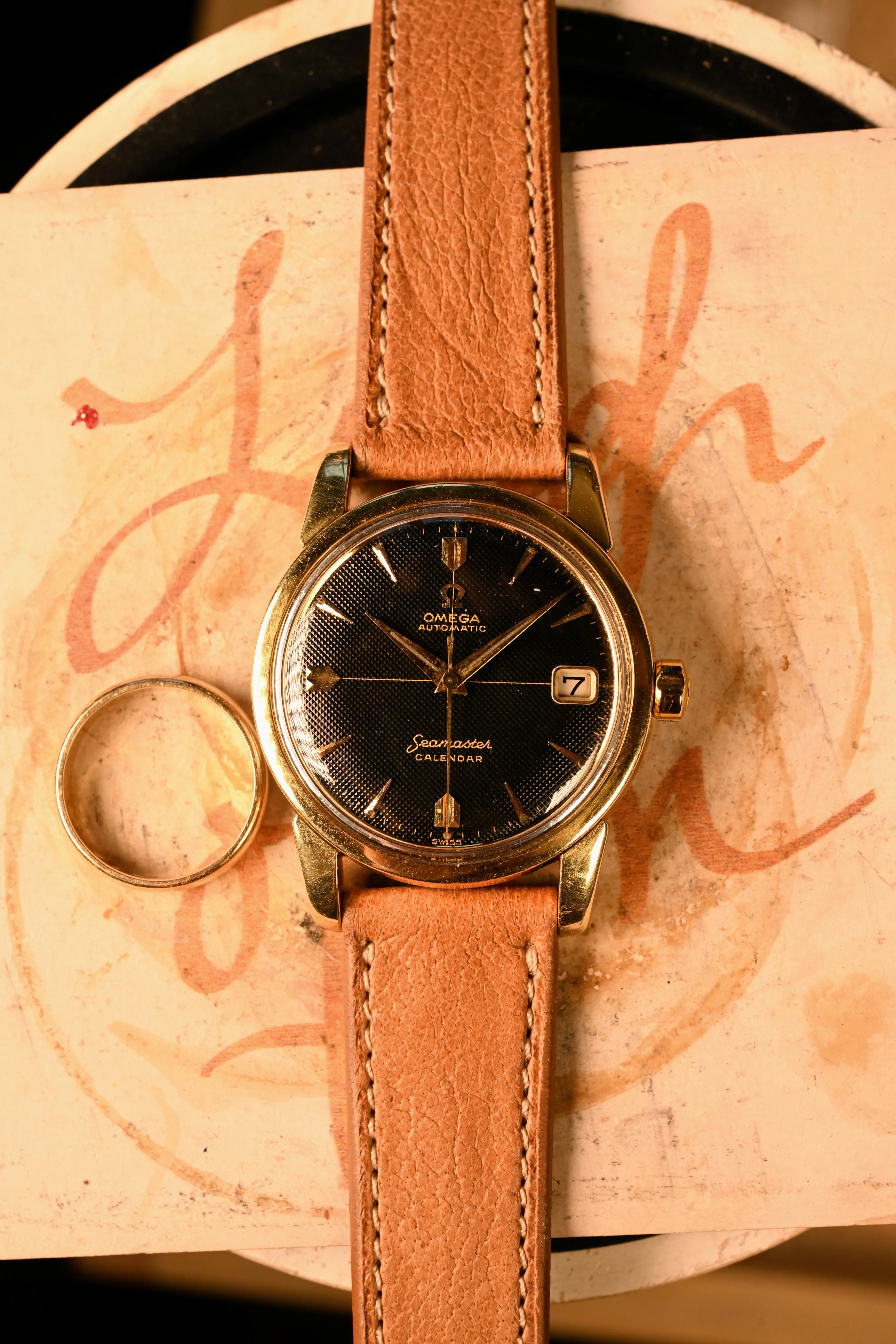 Omega Seamaster 2849 - Waffle/Honeycomb Gilt Dial - Serviced with 1 year warranty.