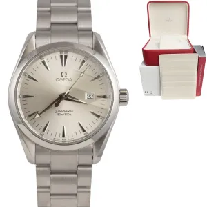 Omega Seamaster Aqua Terra 2517.30 Stainless Silver Dial 39mm Quartz BOX BOOKLET