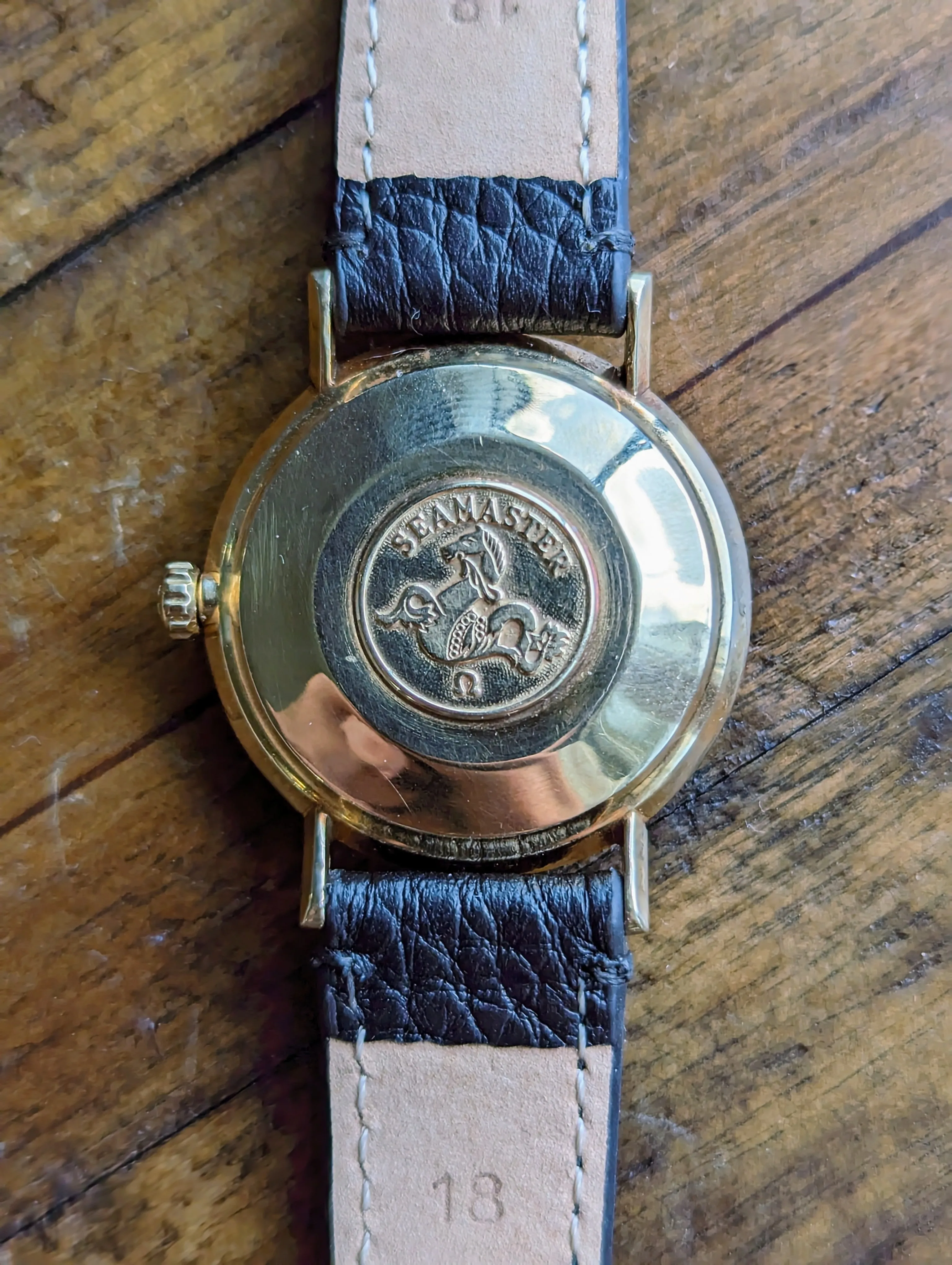 Omega Seamaster Deville - 14kt Gold w/ original buckle.