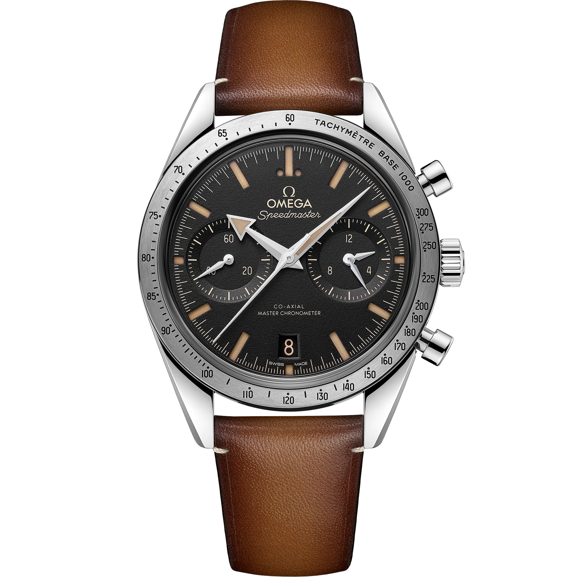 Omega Speedmaster '57 40.5mm steel on leather strap