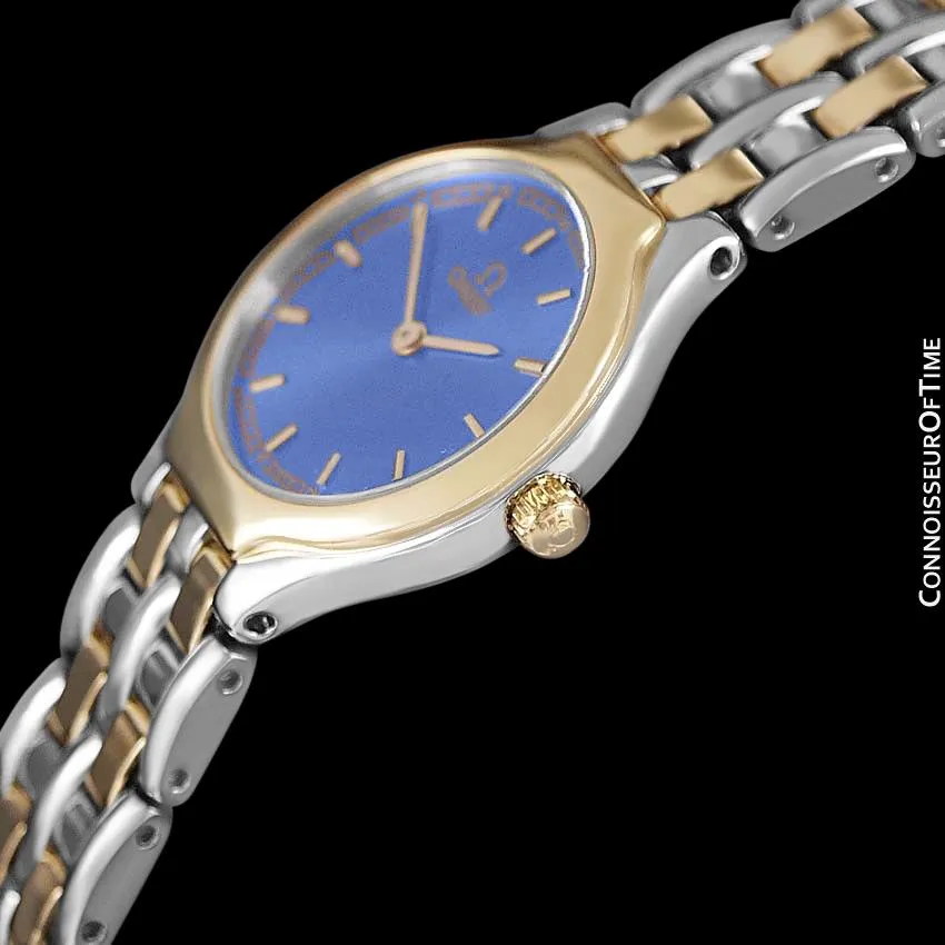 Omega Symbol Ladies Two-Tone Dress Watch - Stainless Steel & Solid 18K Gold