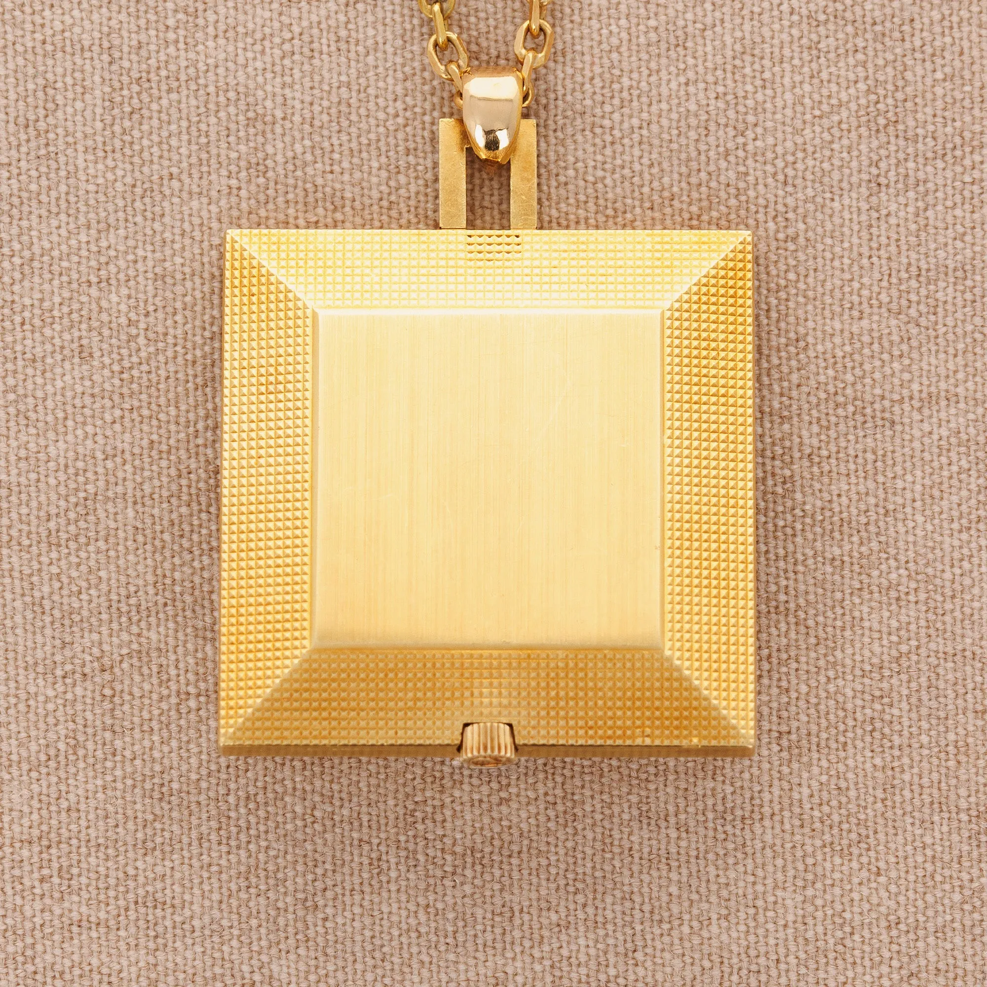 Omega Yellow Gold Square Pocket Watch Ref. 1715
