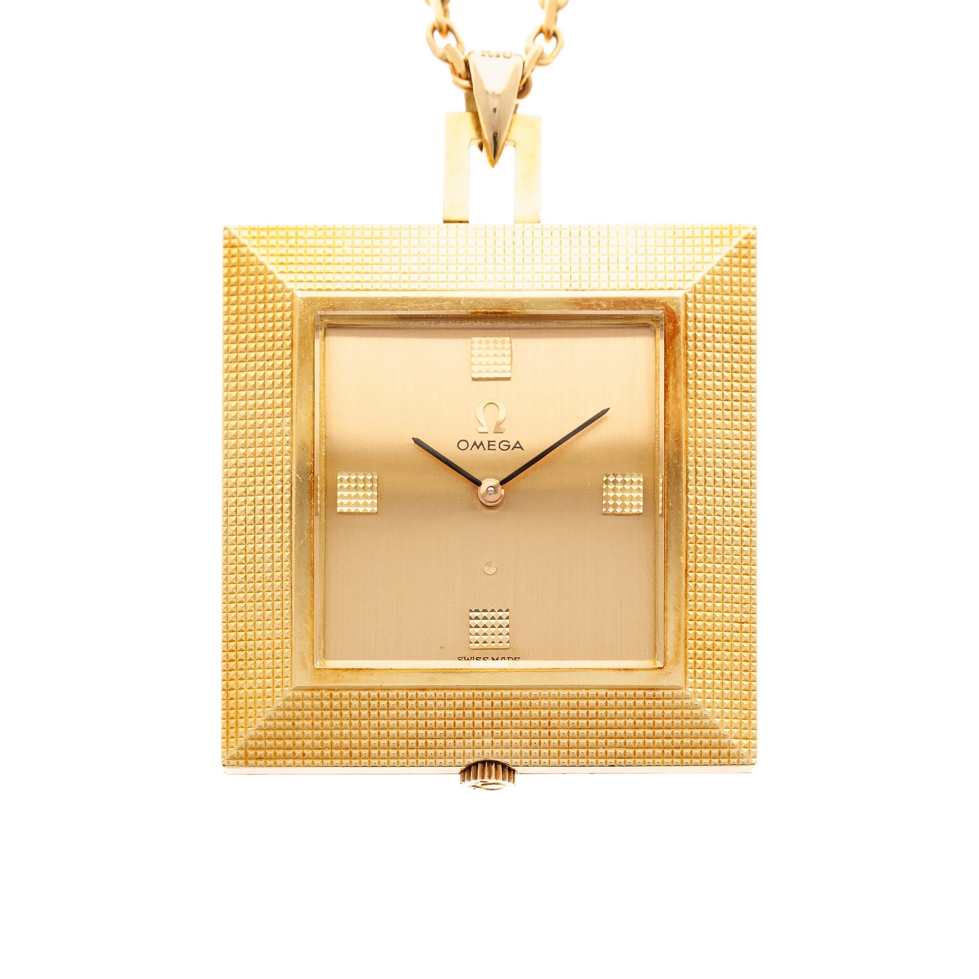 Omega Yellow Gold Square Pocket Watch Ref. 1715