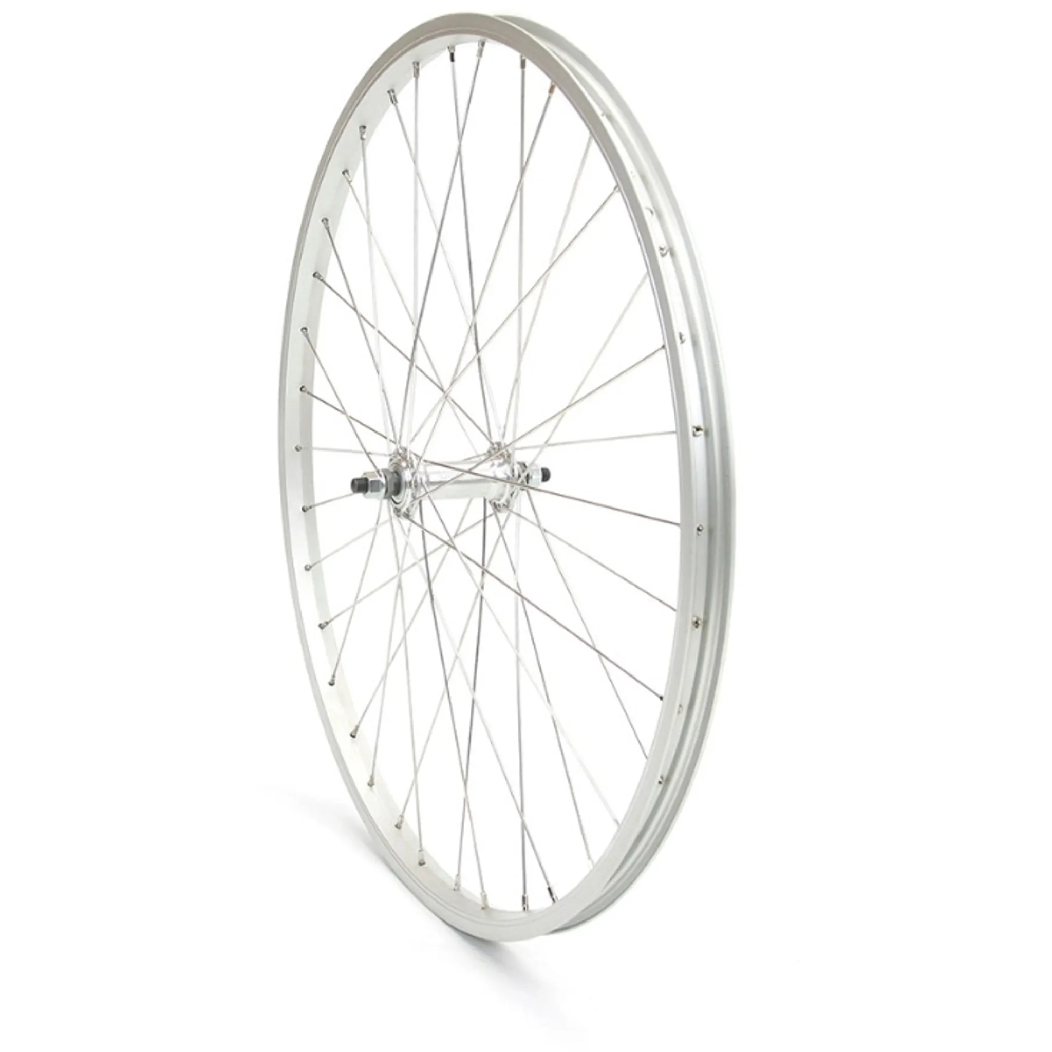 On Track Wheel 26 x 1.50 Front Alloy/Alloy Nutted Silver