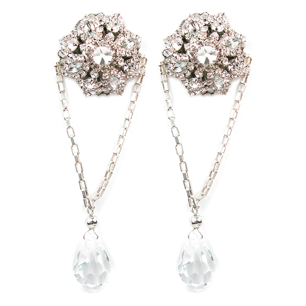 One-Of-A-Kind Opulent Star Drop Earrings