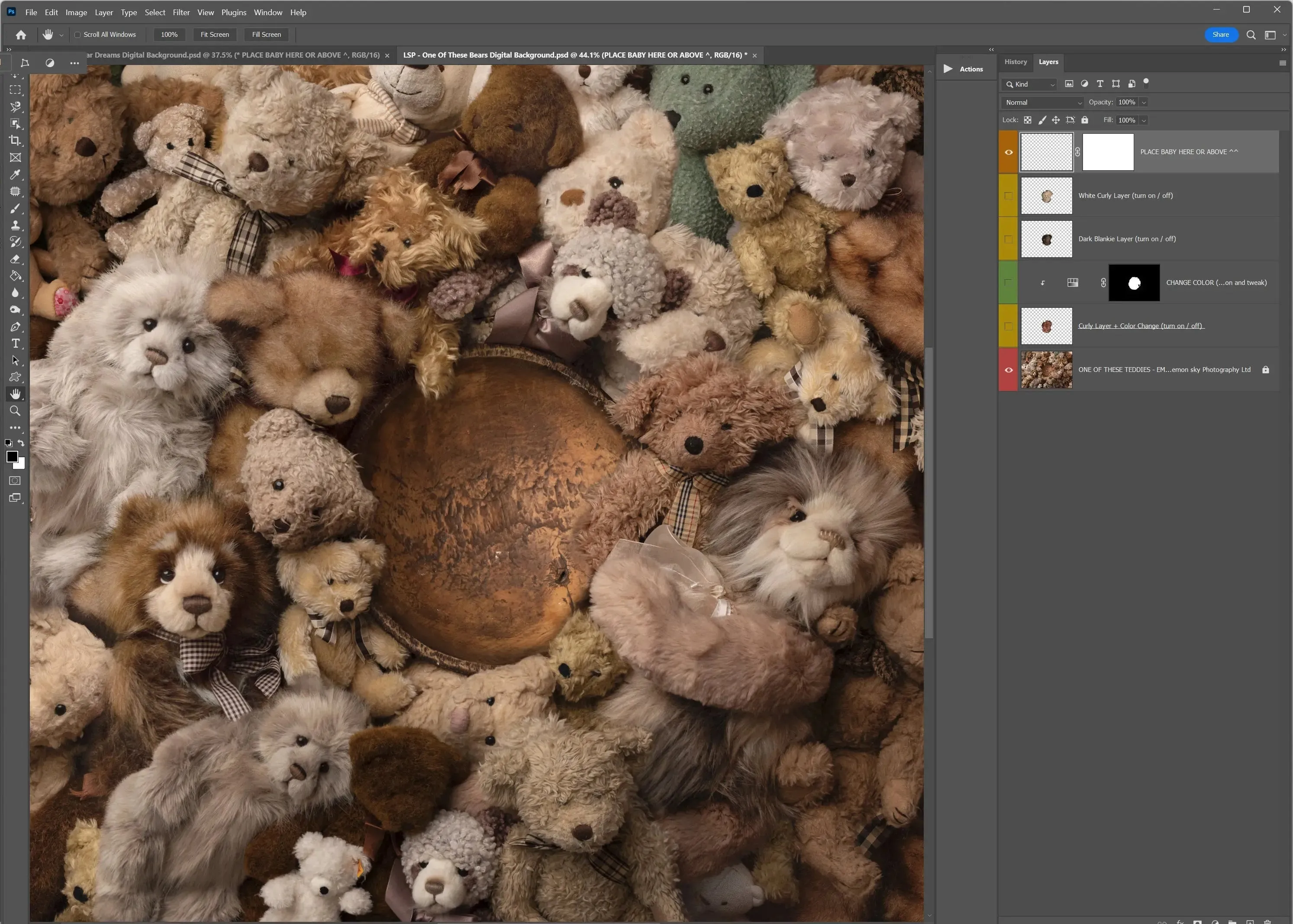 One Of These Bears Digital Background