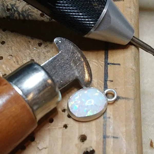 Opal Earrings Transformed Into Necklace for Christine