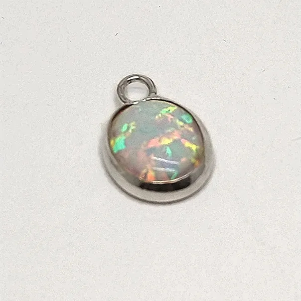 Opal Earrings Transformed Into Necklace for Christine