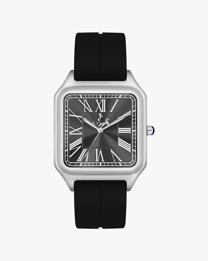 Opus Black Silver Silicone