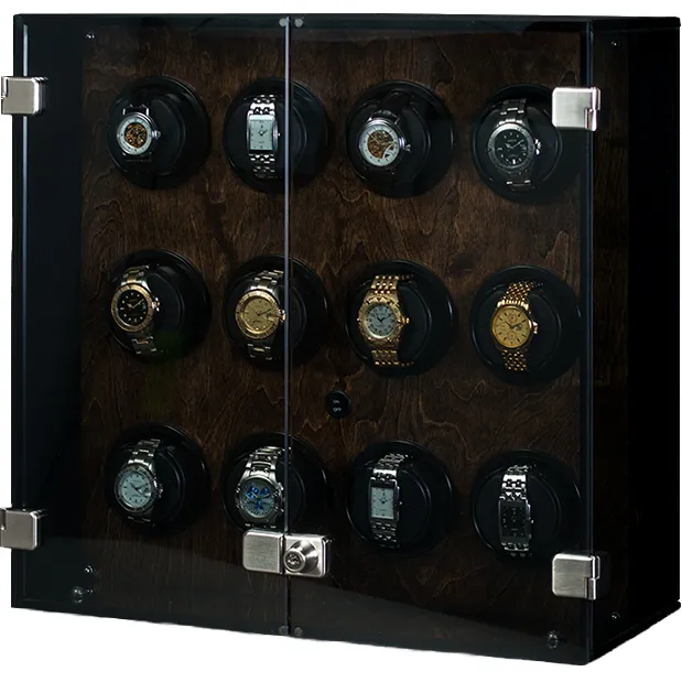 Orbita Milano 12-Unit Watch Winder In Walnut