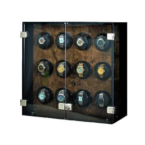 Orbita Milano 12-Unit Watch Winder In Walnut