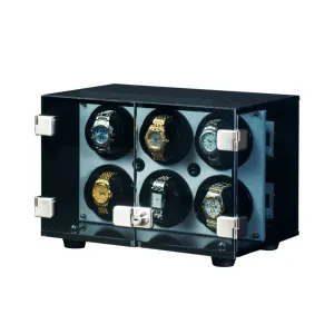 Orbita Milano 6-Unit Watch Winder In White Leatherette
