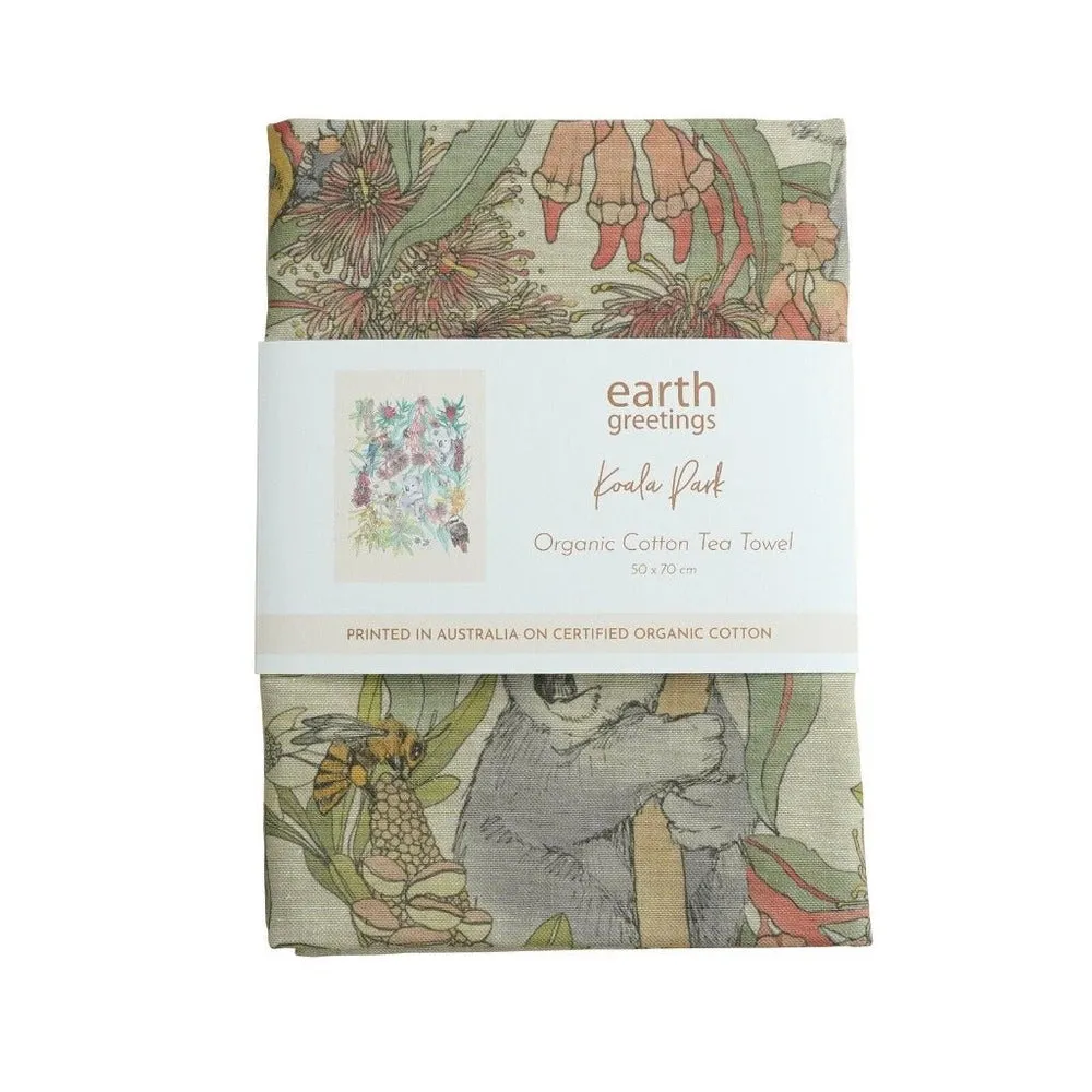 Organic Cotton Tea Towels - Earth Greetings