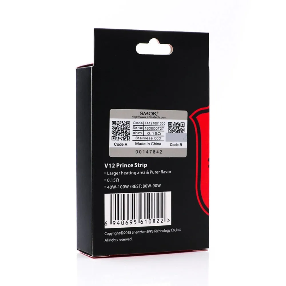 Original SMOK Vape Coil TFV12 Prince Coil V12 Prince RBA Q4 M4 X6 T10 Mesh Strip Core Fit for SMOK TFV12 Prince Tank x-priv kit