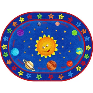 Out of This World Alphabet - 6ft x 9ft Oval