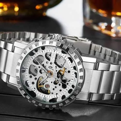 OUYAWEI YW1401_B Stainless Steel Self-Wind Mechanical Watch