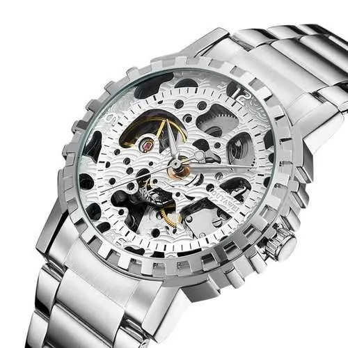 OUYAWEI YW1401_B Stainless Steel Self-Wind Mechanical Watch