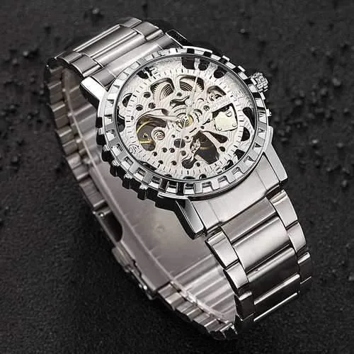 OUYAWEI YW1401_B Stainless Steel Self-Wind Mechanical Watch