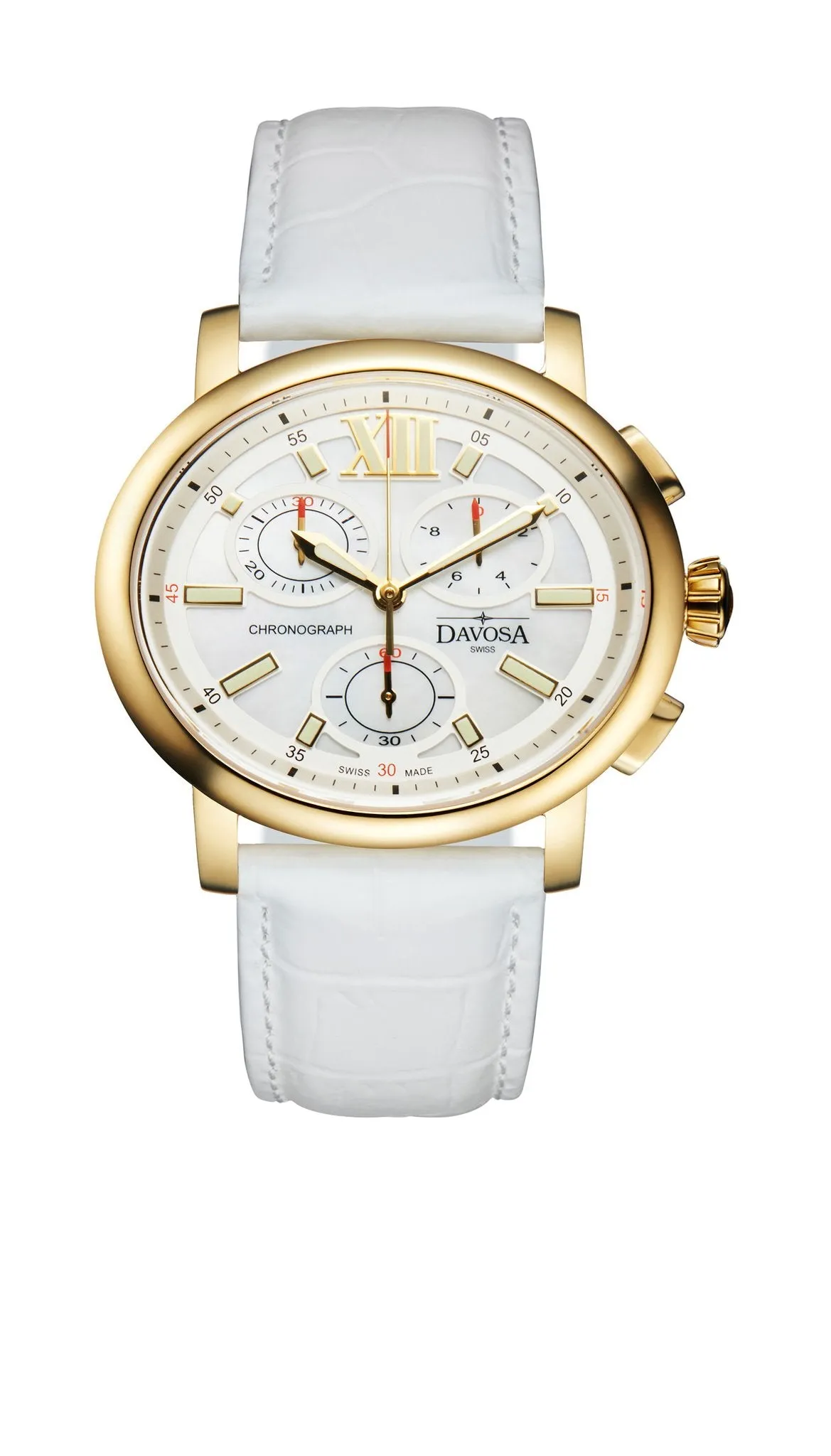Oval Edition Quartz Chronograph PVD Golden Ladies Watch 16757015