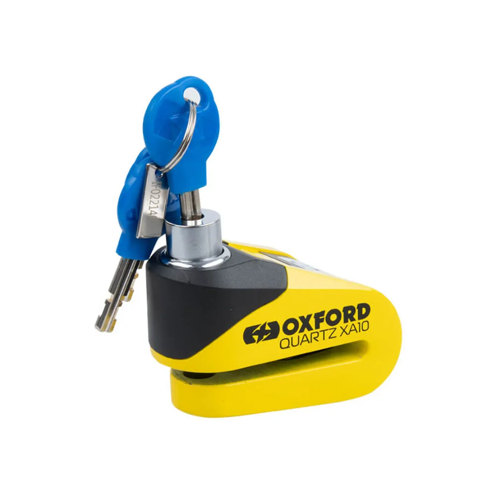 Oxford Quartz XA10 Alarm Disc Lock Yellow / Black